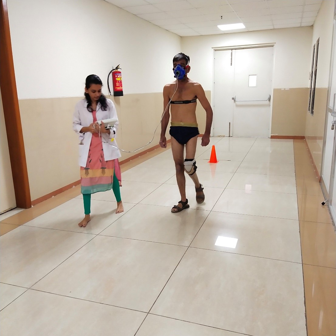 Gait capacity assessment along with energy expenditure of patient with Below knee amputation